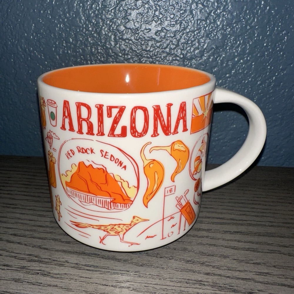 Starbucks ARIZONA Red Rock Sedona Been There Series Coffee Mug 14 Oz Exc Cond.